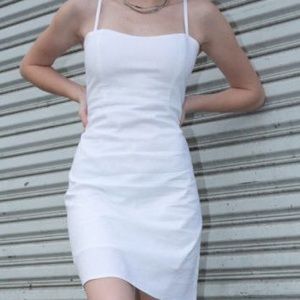 NWOT: White brandy Melville Karla dress